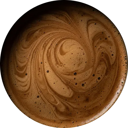 Kaffee-Crema von oben